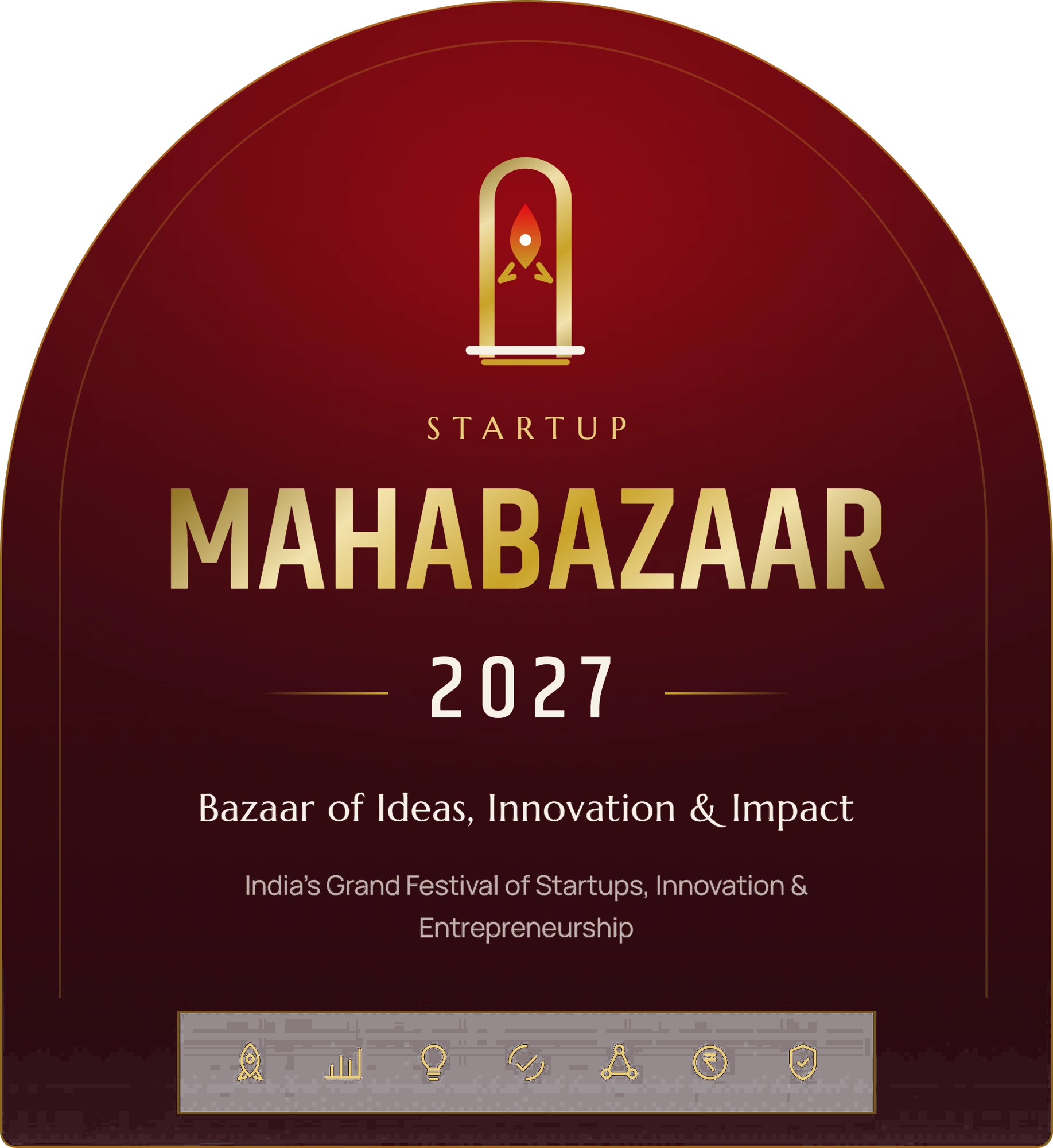 Startup MahaBazaar 2027 — official emblem